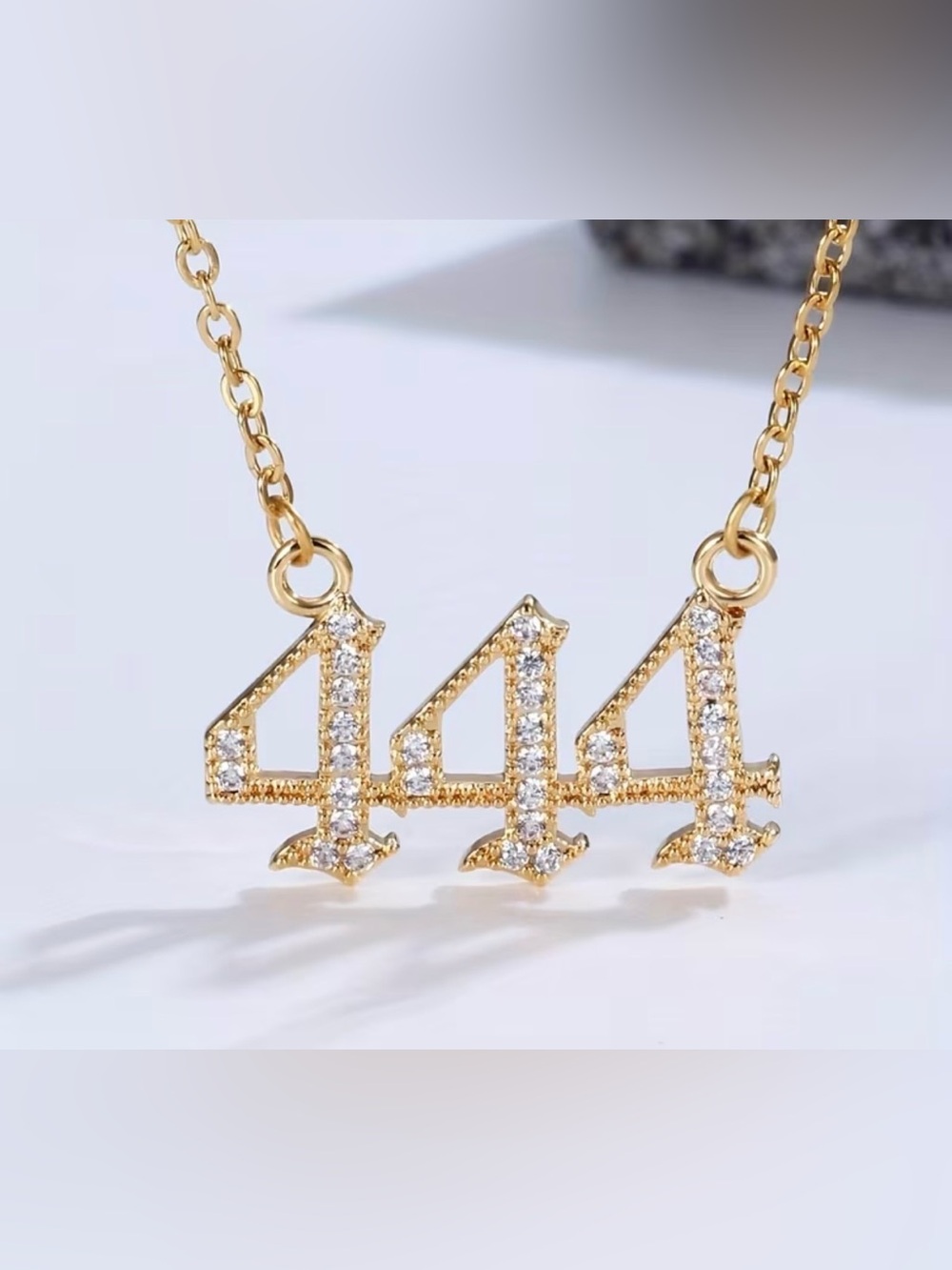 Number 444 Necklace